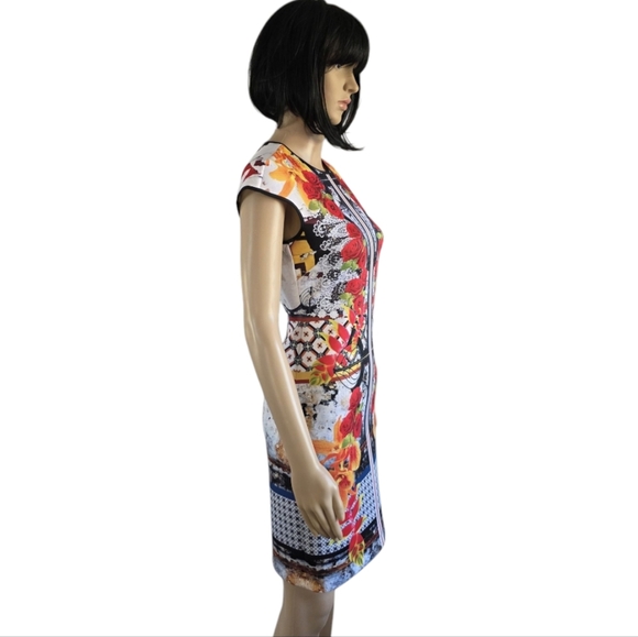 Clover Canyon White & Red Sheath Mini Dress, Bodycon Dress, Size S - Picture 4 of 15